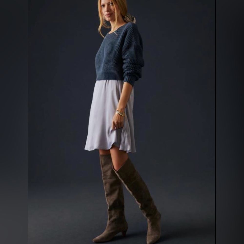 By Anthropologie Sweater Dress Set Size L